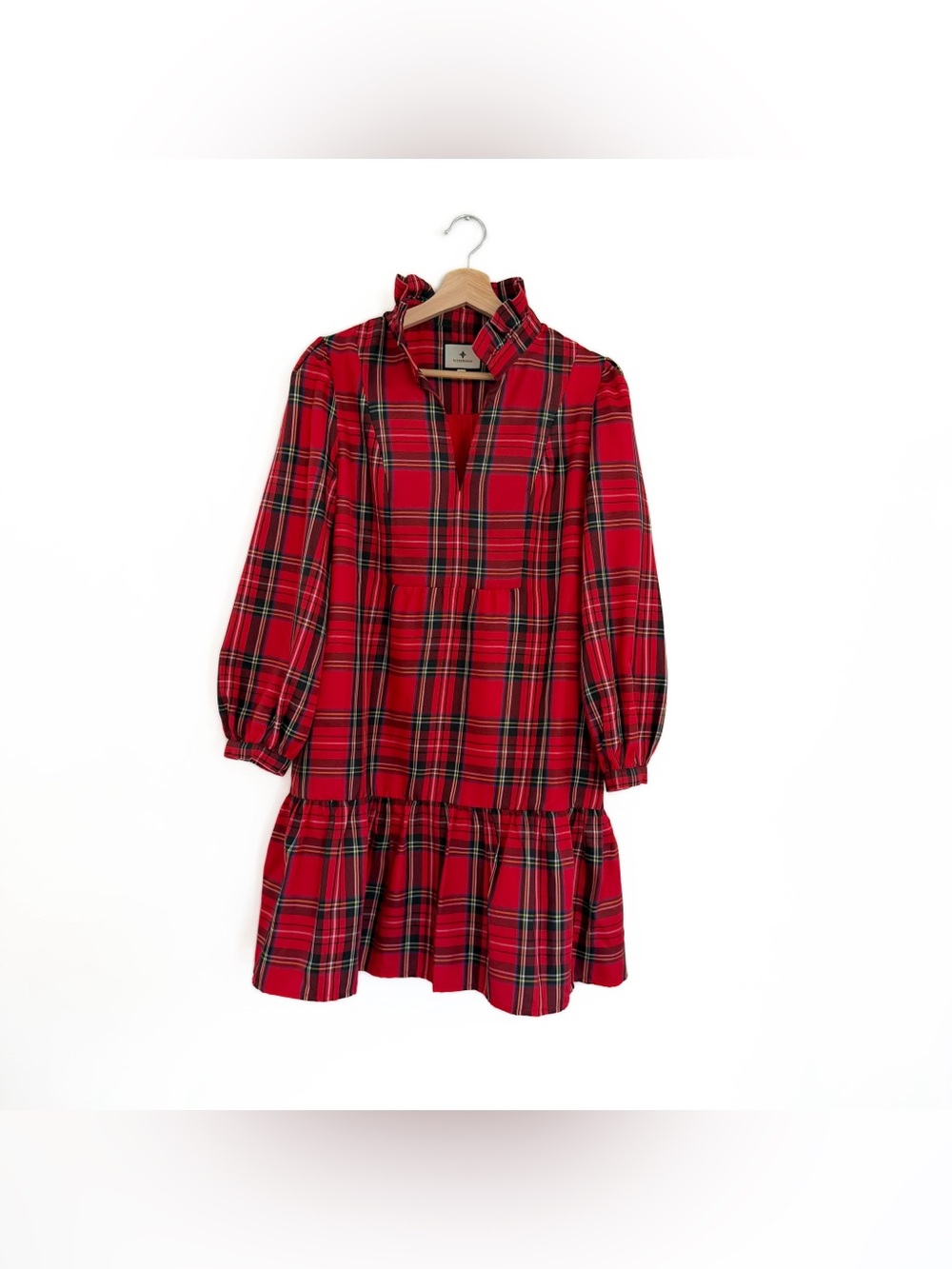 Tuckernuck Dress Womens Medium Red Tartan Plaid